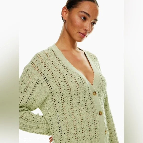 Aritzia Wilfred Reverence Crochet Knit Cardigan - Picture 2 of 6